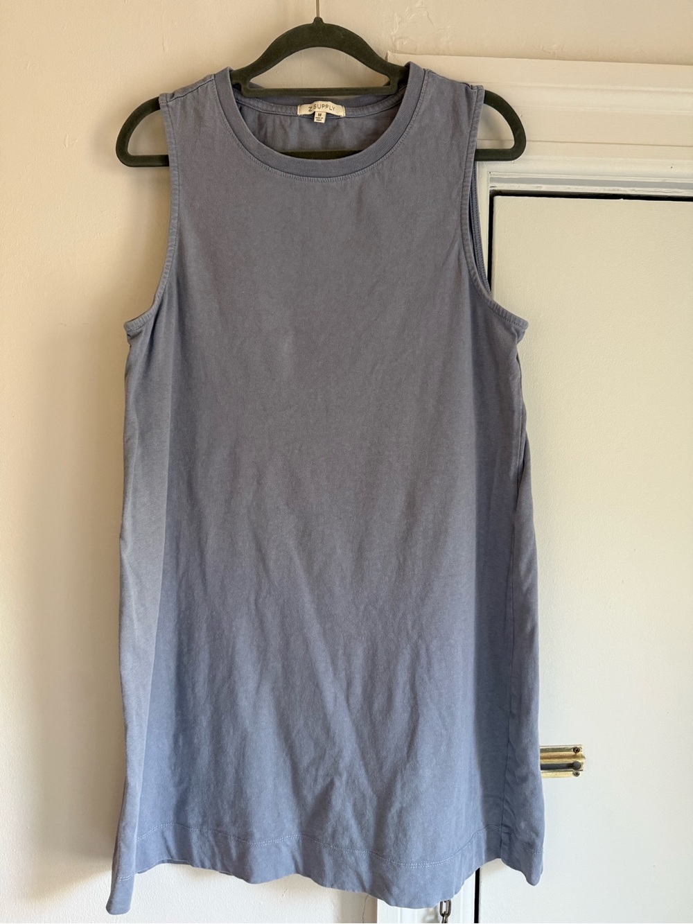 Z Supply Sleeveless Tunic Tank - Dusty Blue